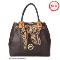 michael kors scarf jacquard groot koffie schoudertas Style Goedkope wojd0170